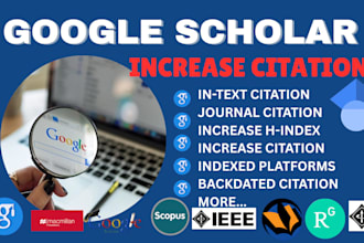 google scholar increase citations article writing scopus backdated researchgate