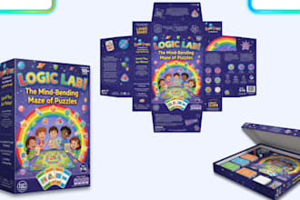 design printable card game box 3d mockup packaging layout board game box design