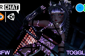 create custom vrchat avatar, vr character, vrc avatar, furry nsfw avatar, anime