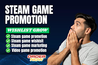 do steam game promotion , steam game marketing and steam wishlist