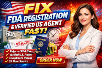 fix fda registration rejected fda listing us agent fda compliance fda approval