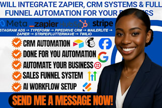 integrate zapier ai pipedrive CRM instagram ads typeform mailerlite flutterwave