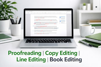 do professional proofreading, copy editing and line editing