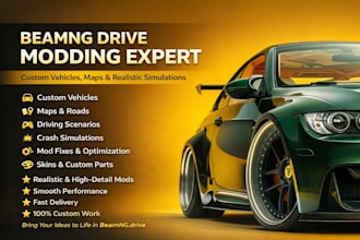 develop beamng drive and assetto corsa custom mods