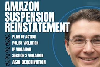 reinstate suspended amazon account and write  amazon winning poa appeal