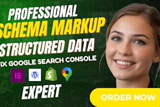 setup schema markup, rich snippet, structured data, technical seo or google inde