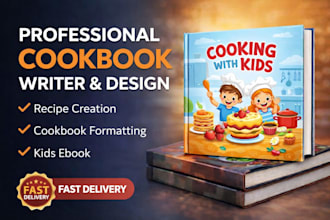 cookbook writer recipe creator,cookbook layout design,formatting,kids ebook