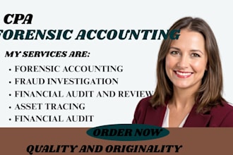 do forensic accounting, fraud investigation,forensic audit and reports