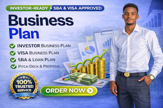 write investor business plan pitch deck proposal sba visa business plan