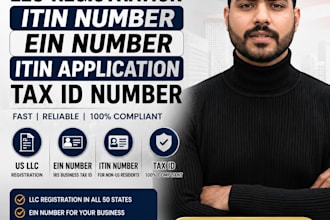 get your llc registration itin number ein number itin application tax id number