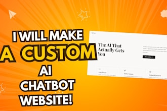 build you a custom ai chatbot website