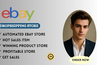 setup ebay store, listing, manage your ebay dropshipping store and automation