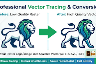 do vector tracing to your image or photo
