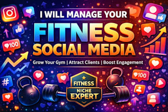 manage social media for fitness, gym, and leadership coaches