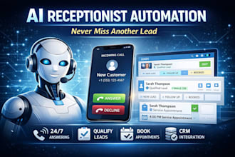 build ai receptionist and appointment booking automation