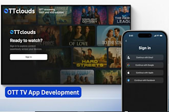 build custom ott, vod app development for android, ios, firestick with panel