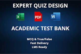 create professional academic quizzes