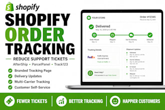 setup shopify order tracking to reduce support tickets and delivery issues