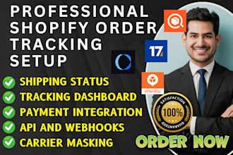 setup shopify order tracking aftership track123 17track tracktor trackingmore