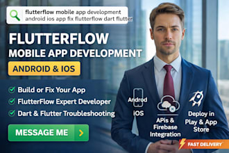 flutterflow mobile app development android ios app fix flutterflow dart flutter