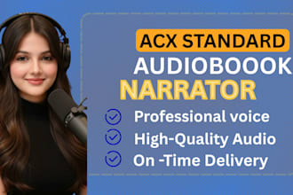 record american female voice over and audiobook narration audiobook narrator pro