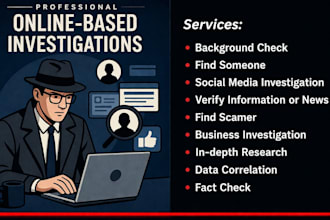 provide private investigation and background check services