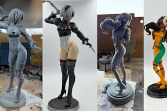 3d print and paint tabletop miniatures, custom 3d resin print