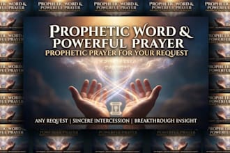 give a prophetic word and prophetic prayer for your prayer request on anything