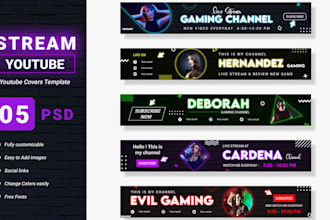 youtube banner logo channel cover  sports social media thumbnail gaming banner