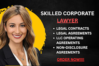 draft custom and enforceable business contracts, agreements and legal letters