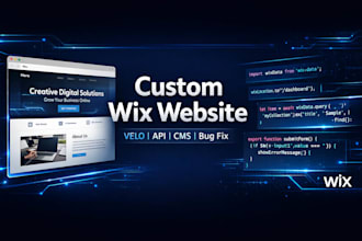 custom wix website wix velo code integrate api wix cms database fix wix website