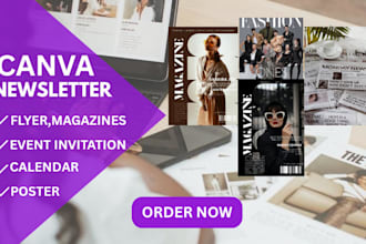 design a professional magazine, ebook or brochure using canva