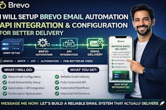 setup brevo email automation API integration and configuration for delivery