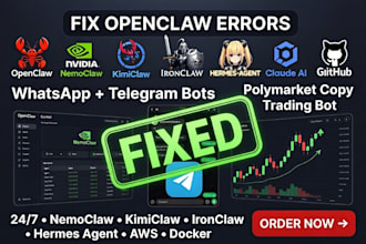 open claw setup openclaw whatsapp hermes agent nemoclaw polymarket trading bot