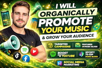 organically promote your music to real fans grow  audience