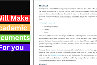 write and format professional academic reports and assignments