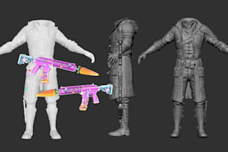 design and rig 3d vrchat clothing 3d accessories for you vrchat avatar or vtuber