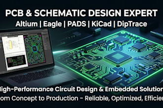 do pcb design and schematic in altium eagle,pads kicad and diptrace