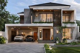 create photorealistic 3d architectural exterior and interior renders in 4k