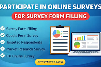 get survey respondents for online survey questionnaire poll, fill online forms