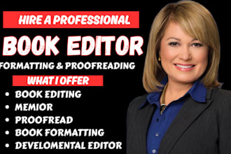 developmental edit, proofread, memoir format fiction novel book editor