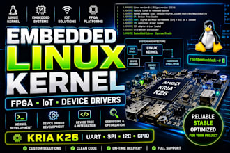 develop linux kernel for embedded pcb iot systems and fpga