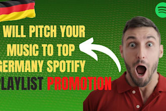 promote your detsch rap or edm song on germany spotify promotion