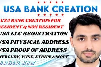 do USA bank creation for any country, US bank, llc registration for any USA bank