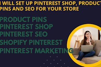 create and set up a pinterest shop with product pins