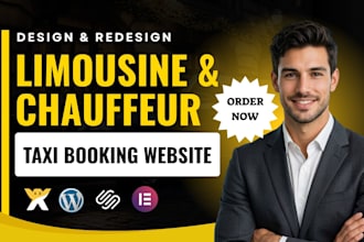 design limousine, chauffeur, taxi booking website with online reservation system