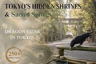 guide you to hidden sanctuaries and sacred springs in tokyo, japan