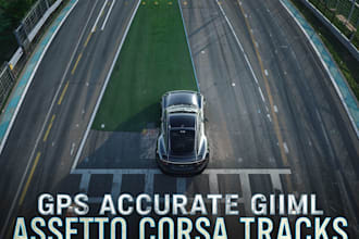 create gps accurate assetto corsa tracks assets, custom assetto corsa car