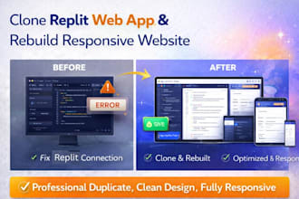 clone replit web app rebuild responsive replit website duplicate design