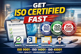provide iso 9001 14001 45001 certification audit documentation